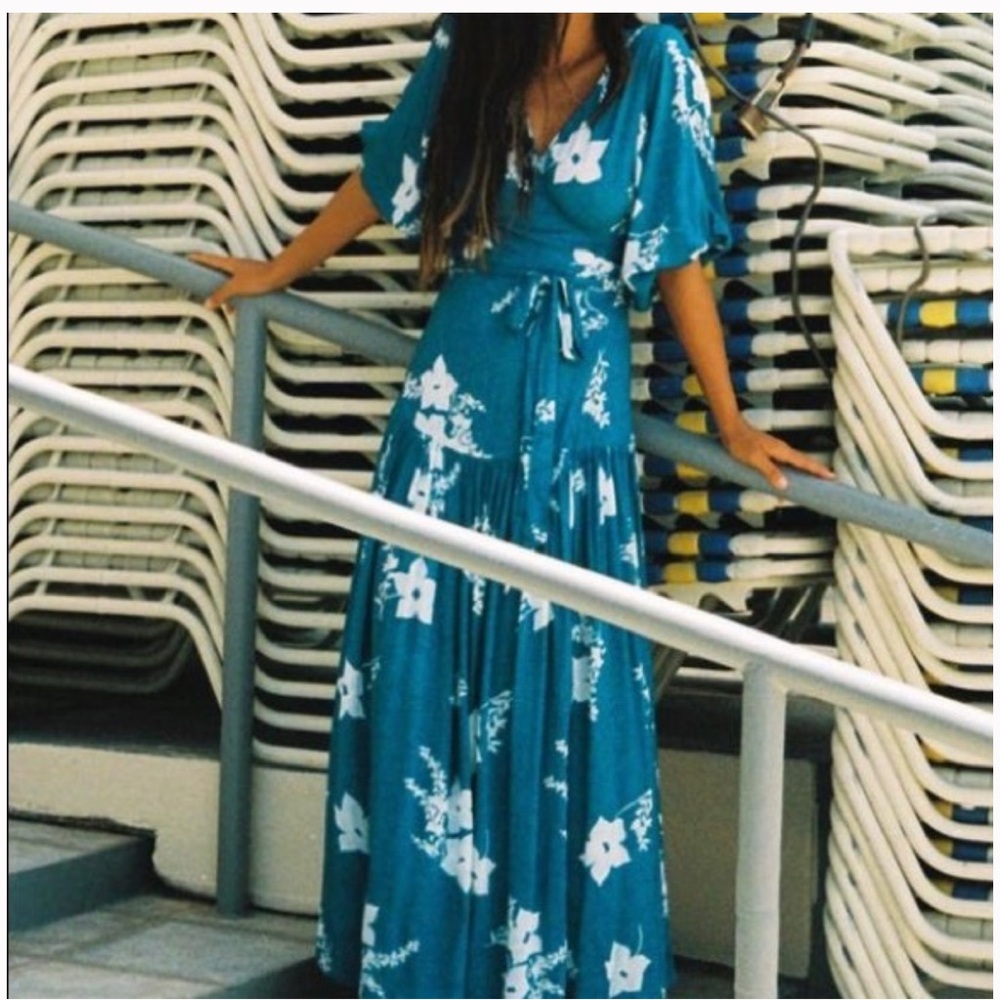 Gillia Imari Floral Wrap Dress